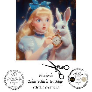 Gedecoupeerde Whimsical Blonde Blauwe Hoofdband & Tissuepapier