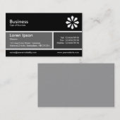 Gedeelde band v2 grijs en donkergrijs visitekaartje (Voorkant / Achterkant)