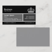 Gedeelde band v2 grijs en donkergrijs visitekaartje (Voorkant / Achterkant)