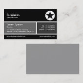Gedeelde band v2 grijs en donkergrijs visitekaartje (Voorkant / Achterkant)
