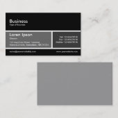 Gedeelde band v2 grijs en donkergrijs visitekaartje (Voorkant / Achterkant)