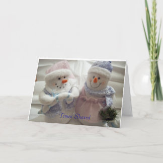 Gedeelde de tijden maken Prachtig Geheugen Feestdagen Kaart