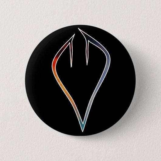 Gedeelde hemelhartButton Ronde Button 5,7 Cm (Voorkant)
