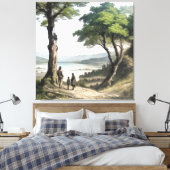 Gedeelde Horizon Canvas Afdruk (Insitu (Slaapkamer))