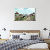 Gedeelte van Treadwell MinesDouglass Island, AK Canvas Afdruk (Insitu (Slaapkamer))