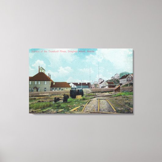 Gedeelte van Treadwell MinesDouglass Island, AK Canvas Afdruk (Voorkant)