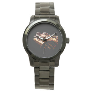 Gedeeltelijk Afbeelding van een saxofone op een Horloge