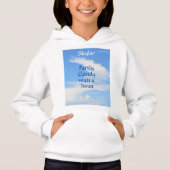 Gedeeltelijk Cloudy Twist Blue en White Personaliz (Voorkant)