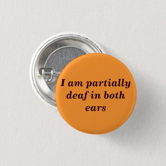 Gedeeltelijk dove Button (Voorkant /achterkant)