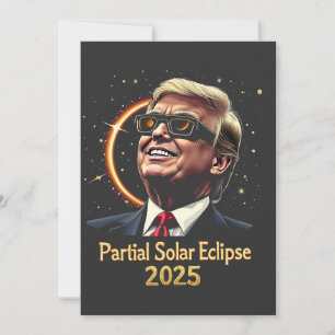 Gedeeltelijke Zonsverduistering 2025 Astronomie Tr Bedankkaart