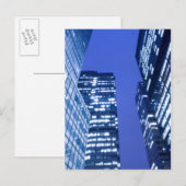 Gedefocuseerd naar boven uitzicht van kantoor die  briefkaart (Voorkant / Achterkant)