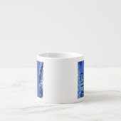 Gedefocuseerd naar boven uitzicht van kantoor die espresso kop (Voorkant)