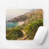 Gedekt strand in Lo Zingaro, Sicilië Muismat (Met muis)