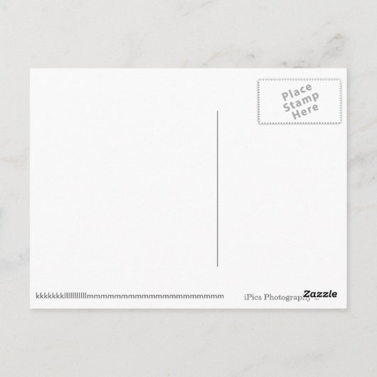 Gedekte aap met grote ogen briefkaart (Achterkant)