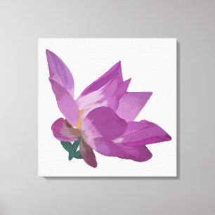 Gedekte bloemen canvas afdruk