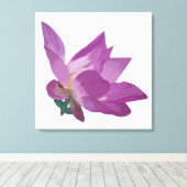 Gedekte bloemen canvas afdruk (Insitu (Houten vloer))