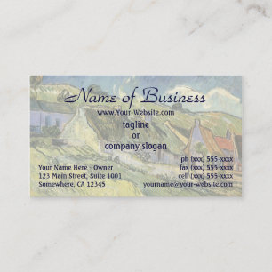 Gedekte Cottages van Vincent van Gogh Visitekaartje