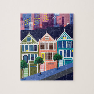 Gedekte dames Puzzle Legpuzzel