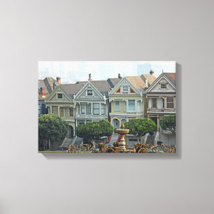 Gedekte dames, San Francisco, Californië Canvas Afdruk