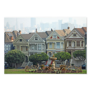 Gedekte dames, San Francisco, Californië Foto Afdruk