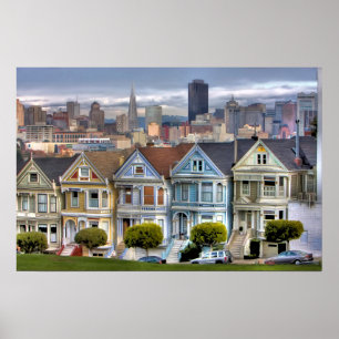 Gedekte dames uit San Francisco Californië Poster