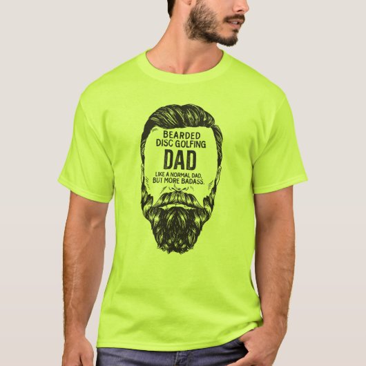 Gedekte Disc Golf Dad T-shirt (Voorkant)