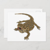 Gedekte draak briefkaart (Voorkant / Achterkant)