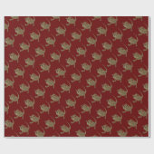 Gedekte draak cadeaupapier (Vlak)