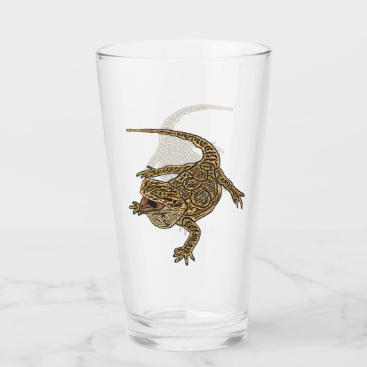 Gedekte draak glas (Voorkant)