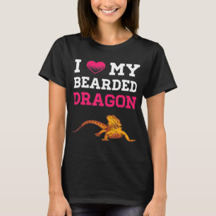 Gedekte draak Ik hou van mijn gedekte draak Mannen T-shirt