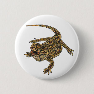 Gedekte draak ronde button 5,7 cm