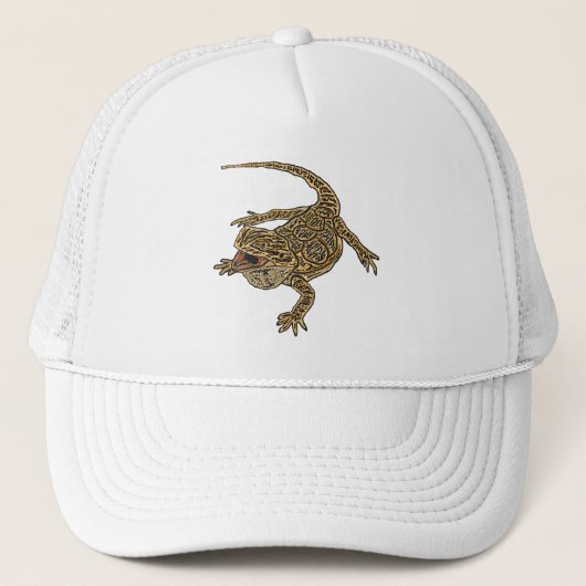 Gedekte draak trucker pet (Voorkant)