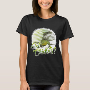 Gedekte Dragon Bearded Dragon heeft crickets T-shirt