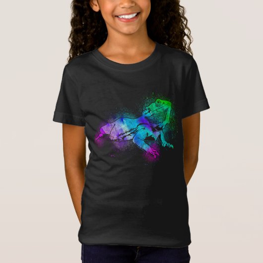 Gedekte Dragon-Waterverf T-shirt (Voorkant)