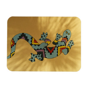 Gedekte gekko hagedis op de muur, Tucson, Arizona, Magneet