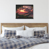 Gedekte hemel canvas afdruk (Insitu (Slaapkamer))