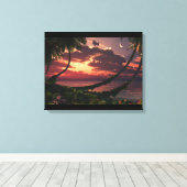 Gedekte hemel canvas afdruk (Insitu (Houten vloer))
