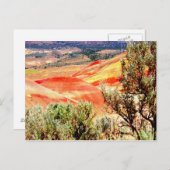 Gedekte Hills Oregon Briefkaart (Voorkant / Achterkant)