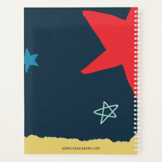 Gedekte Homeschool Planner voor docenten (groot)