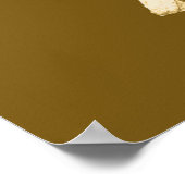 Gedekte hond poster (Hoek)