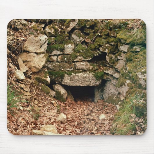 Gedekte ingang van een tumulus muismat (Voorkant)