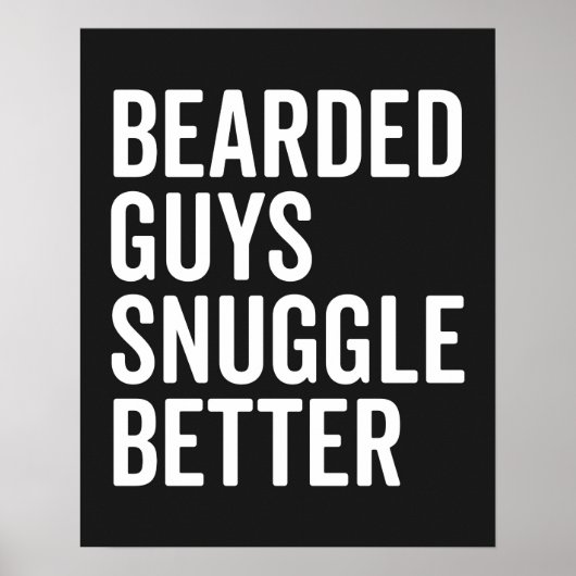 Gedekte jongens Snuggle Beter Funny Quote Poster (Voorkant)