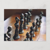 Gedekte kaasschaap, Antiek  kaasschaakman, in hout Briefkaart (Voorkant)