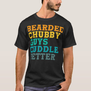 Gedekte kerels van Chubby die de betere kant van d T-shirt