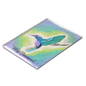 Gedekte kolibrie notitieboek (Linkerzijde)