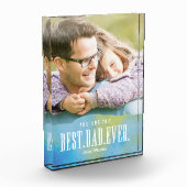 Gedekte liefde Beste vader ooit fotoblok (Links)