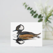 Gedekte Merganser Briefkaart (Staand voorkant)
