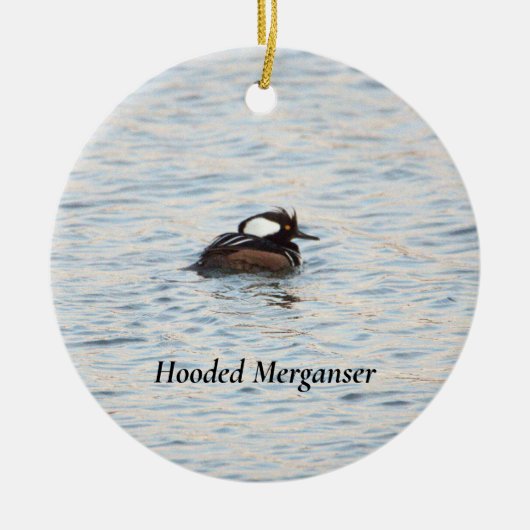 Gedekte Merganser Ornament (Voorkant)