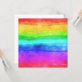 Gedekte regenboog kaart (Voorkant / Achterkant in situ)