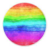 Gedekte regenboog keramische knop (Voorkant)